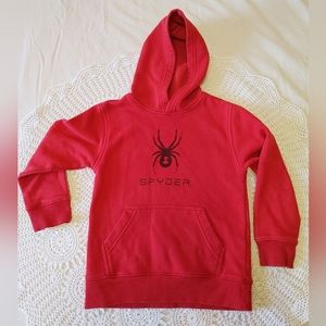🟢5/$30 SPYDER Boys Red Hoodie Size 6